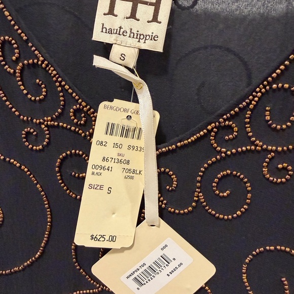 haute hippie gold dress Nadine Merabi Celina Gold Dress XS